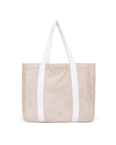 AVOCADO ZINC - TERRY TOWELLING TOTE SAND - STUDIO JO STORE